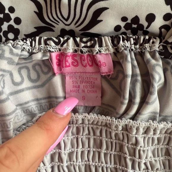 Vintage Y2K Patterned Maxi Dress - Picture 3 of 3